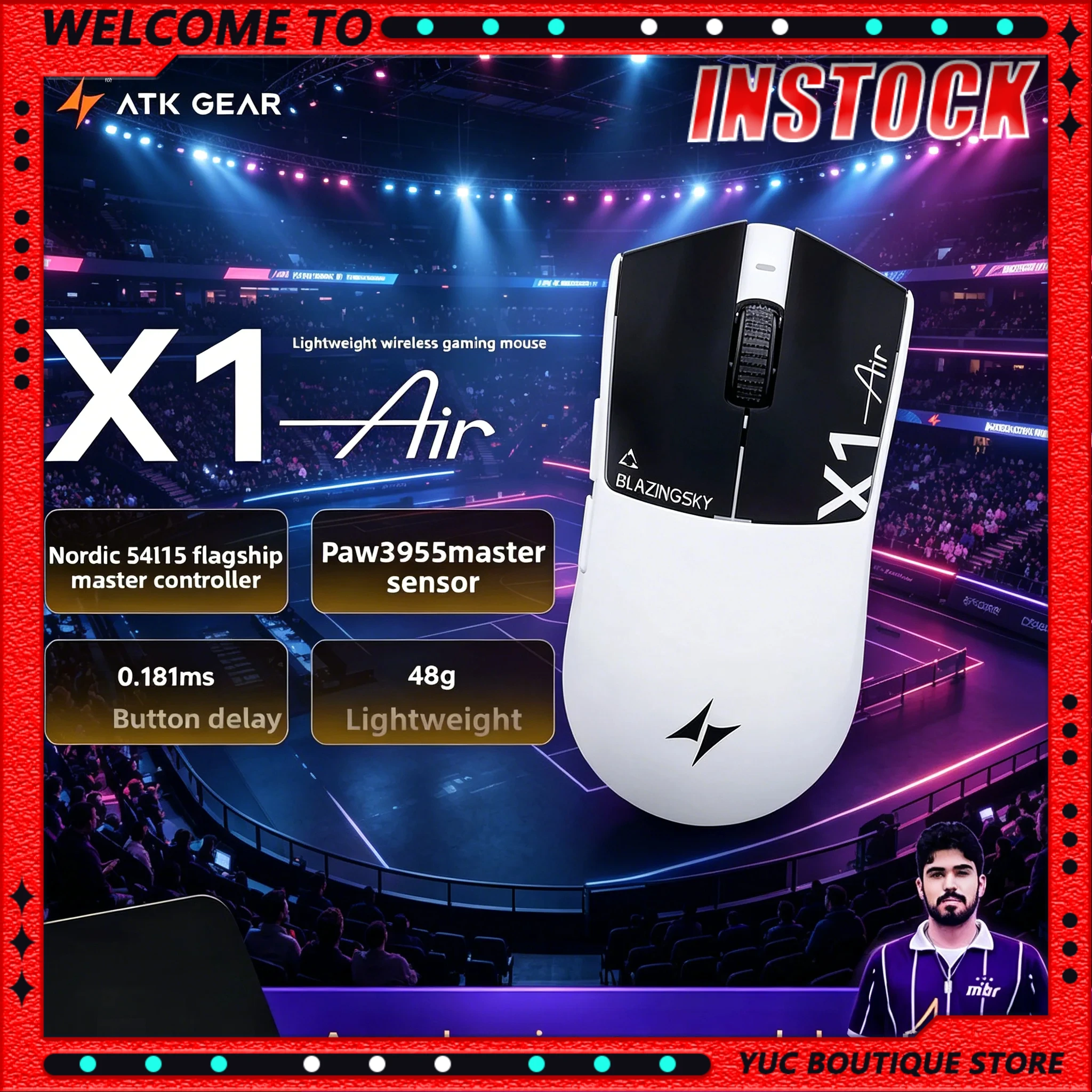 New ATK Blazing Sky X1 Air Ultimate Edition+ 48g Medium-Large Hand