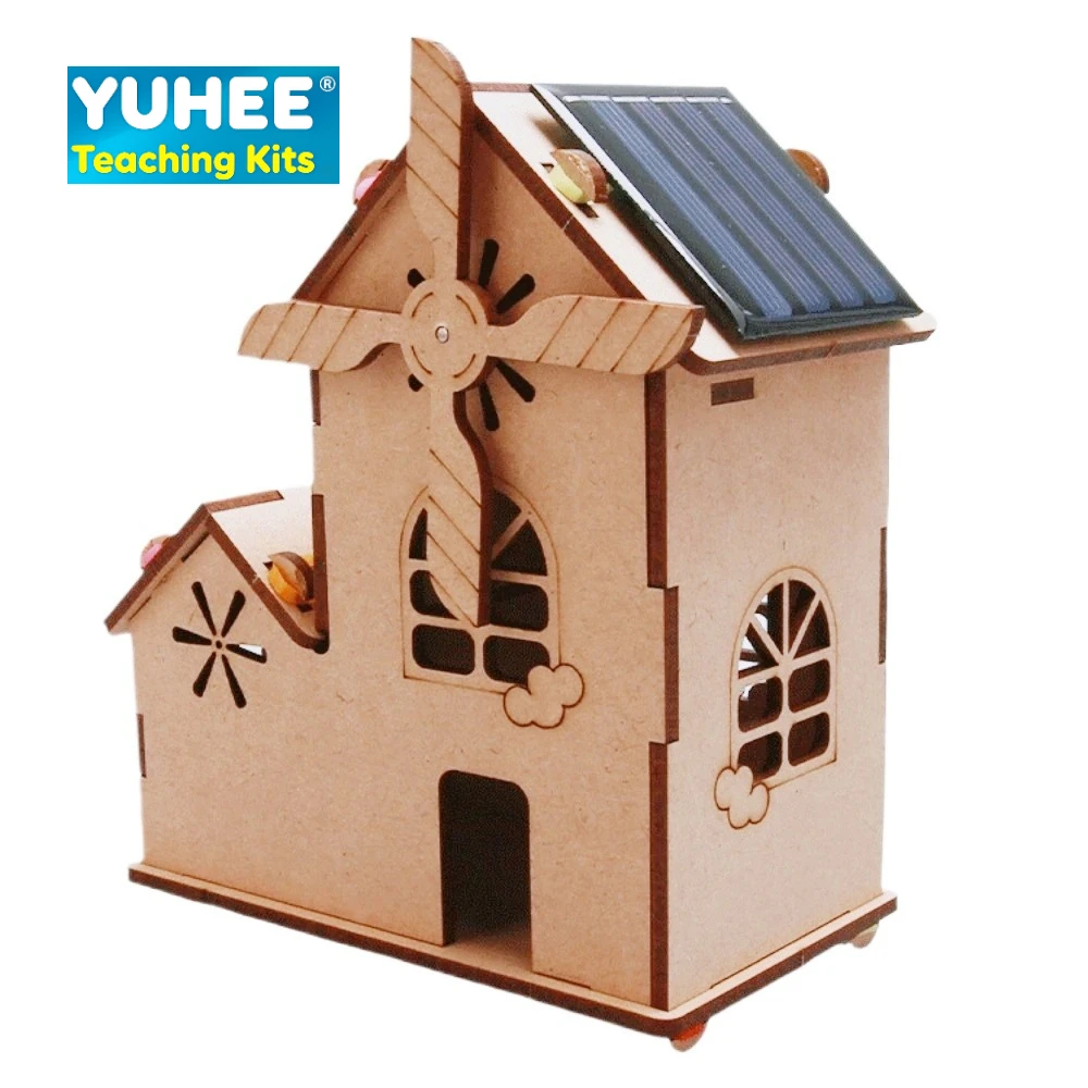 

DIY Solar Power House Kit Science Experiment Toy for Kids Handmade Craft Educational Gift for Students Wholesale