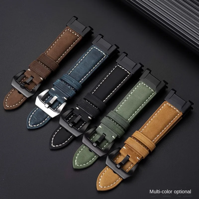 gwg-b1000 Leather Watchband for Casio Big Mud King 3rd Generation GWG-B1000 Series Modified Retro cowhide Strap