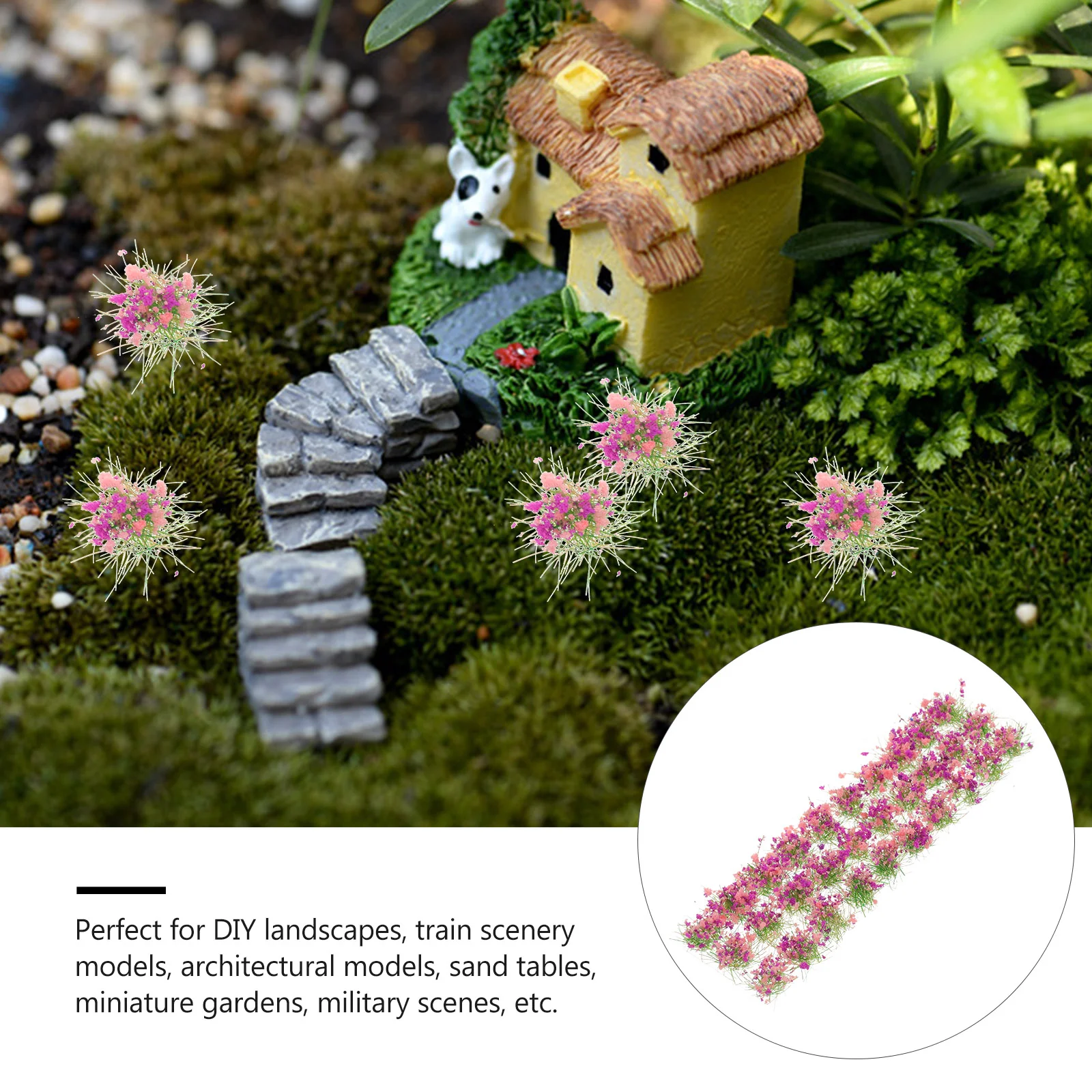 Flower Cluster Models Self-adhesive Colorful Miniature Ornament Vegetation Simulation Sunflowers