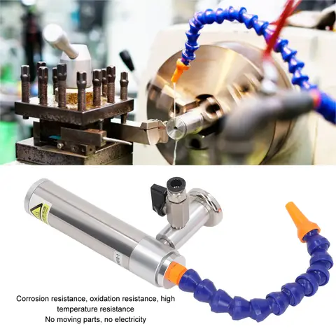 Vortex Cold Air Gun Dry Cooling flow Machine With Flexible Tube tube Cooler Refrigerator CNC Coolant System