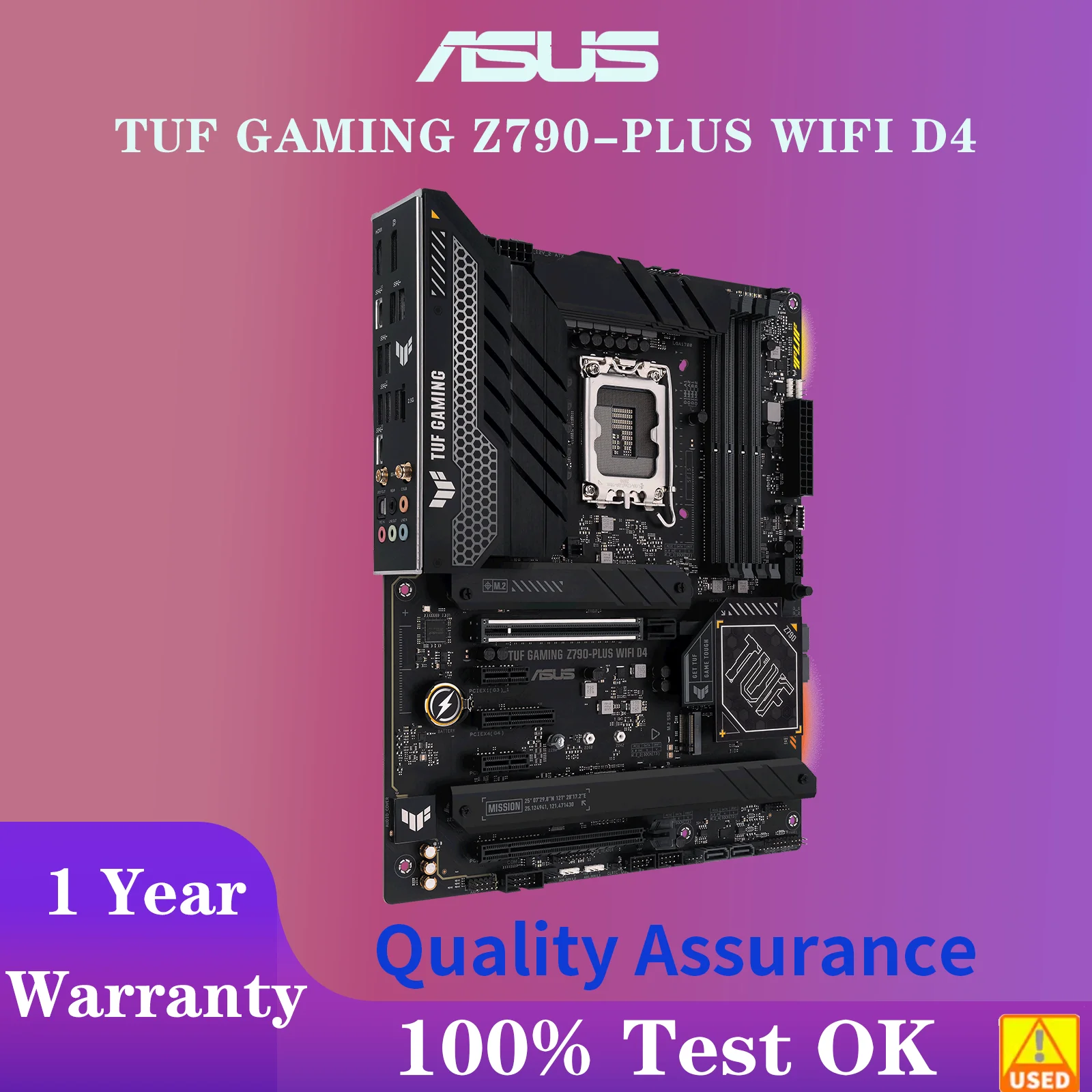 ASUS TUF GAMING Z790-PLUS WIFI D4 placa base Socket LGA1700 CPU DDR4 5333(OC) MHz Chipset de memoria Z790 ATX placa base