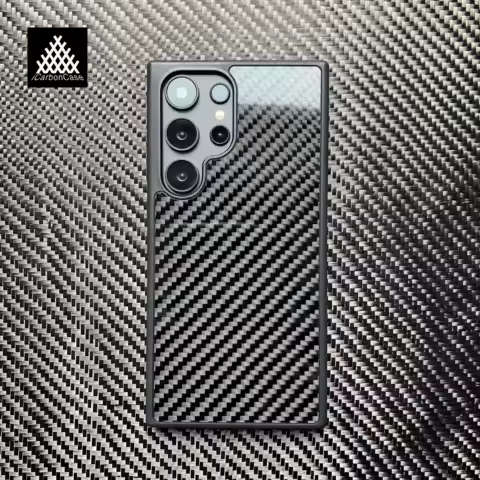 Magnetic Real Glossy Woven Carbon Fiber Case for Samsung S25 S24 S23 S22 S21 Ultra A13 A14 A15 A16 A54 A55 A23 A73 A24 A25 A05s