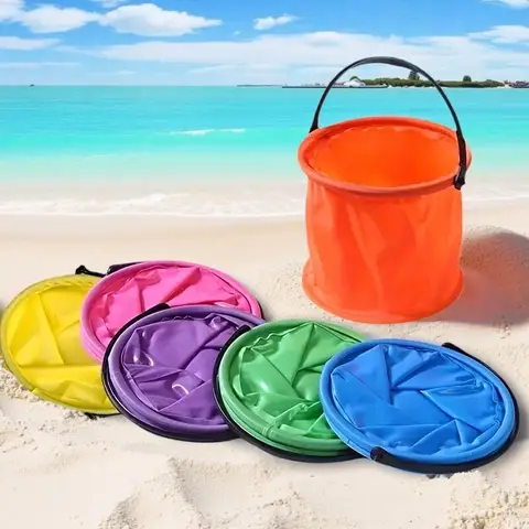Versatile Foldable Bucket - Durable, Portable for Beach,Travel & Outdoor Adventures-Ideal for Camping, Picnics, Fishing & Hiking