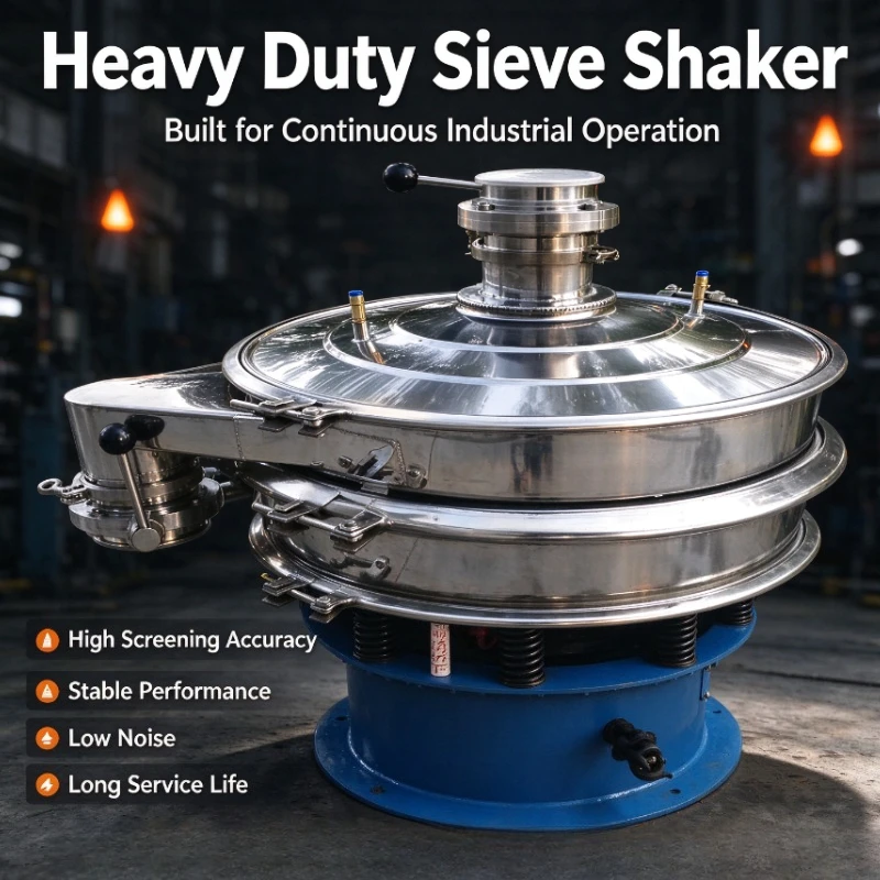 Customized Stainless Steel Vibrating Screen Equipment Food Powder Granule Sifter Separator Industrial Feed Rotary Screen Machine