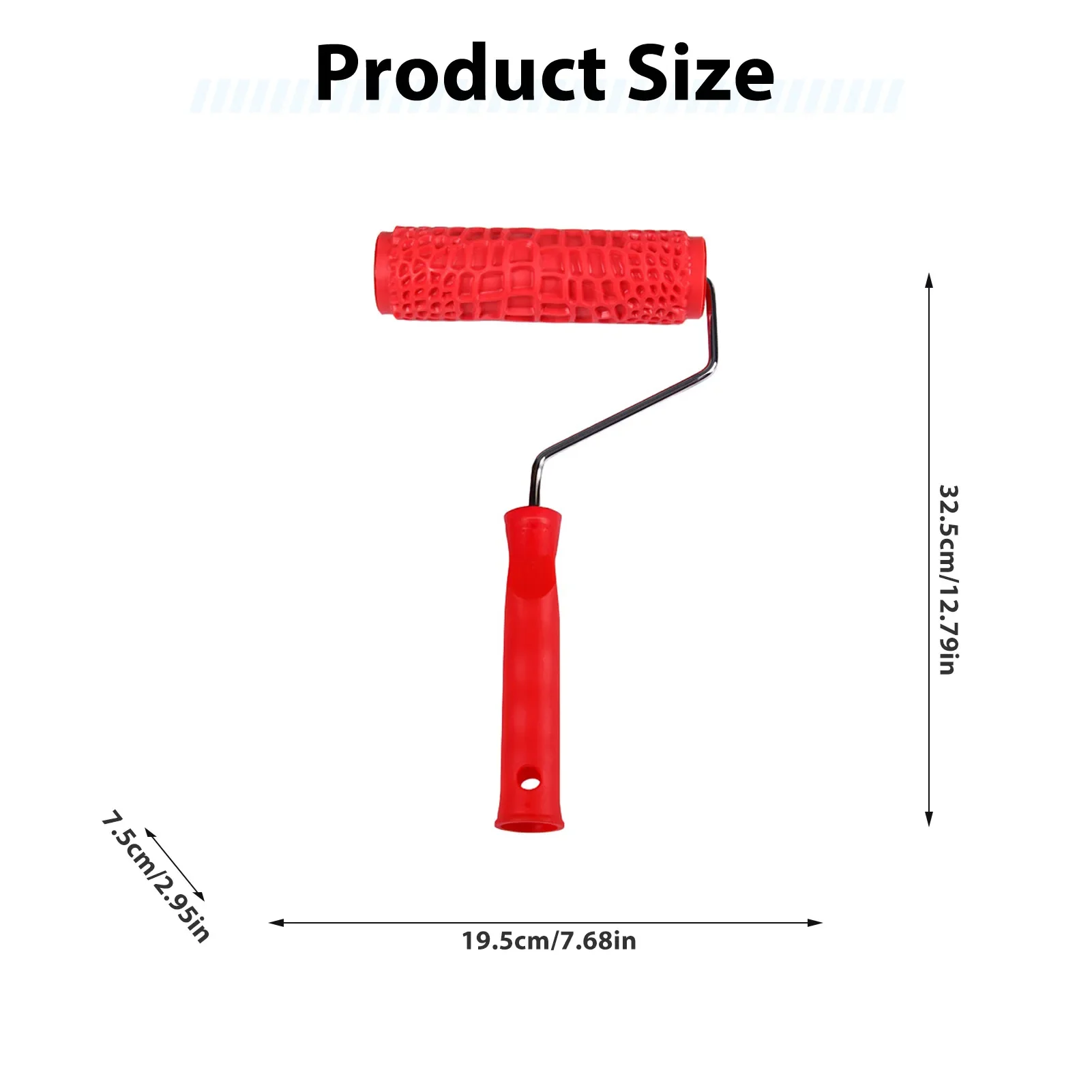 Paint Roller Professional Honeycomb Textured Wall Art Tool for DIY Home Decor Embossing Coating Roller Durable Lightweight