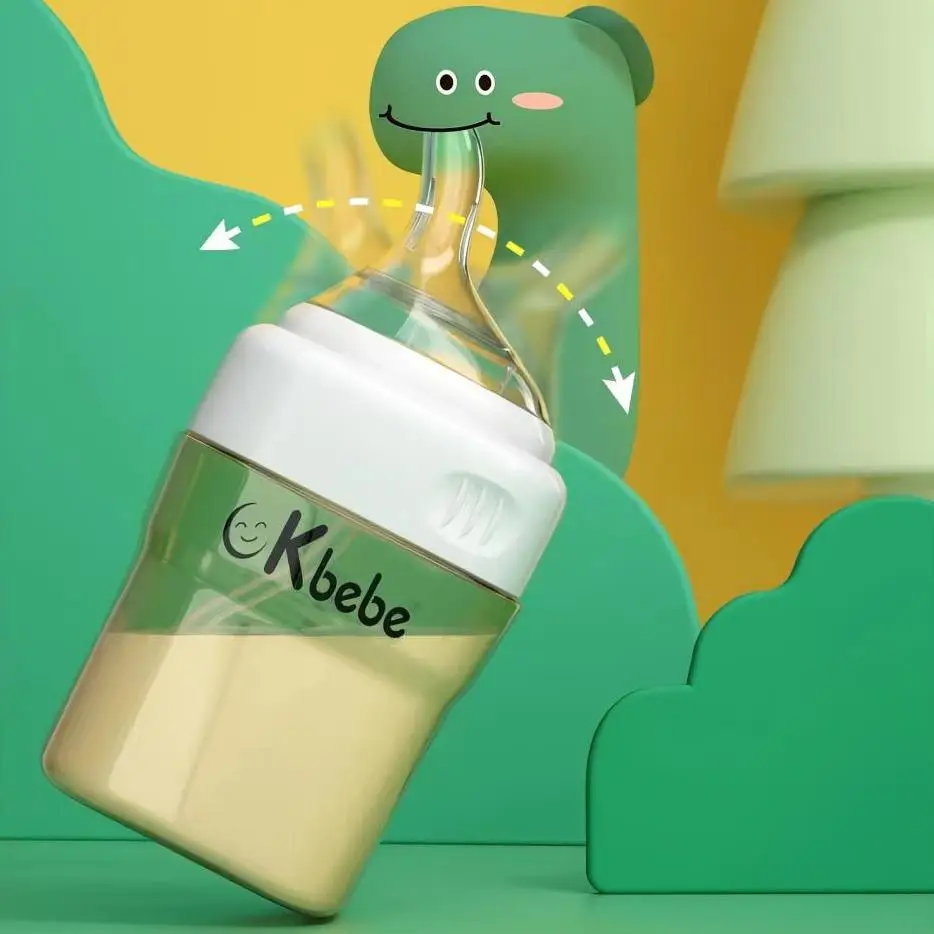 

Professional Generation Newborn Anti Colic Bottle 160ml/5.5oz High Borosilicate Wide Neck Easy Clean BPA Free Heat Resistant