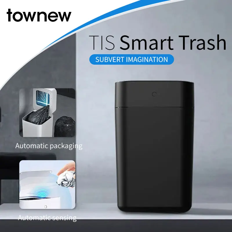 

TOWNEW T1S smart sensor trash can T1S Second Generation sensor lid opening automatic packaging and bag changing household 15.5L