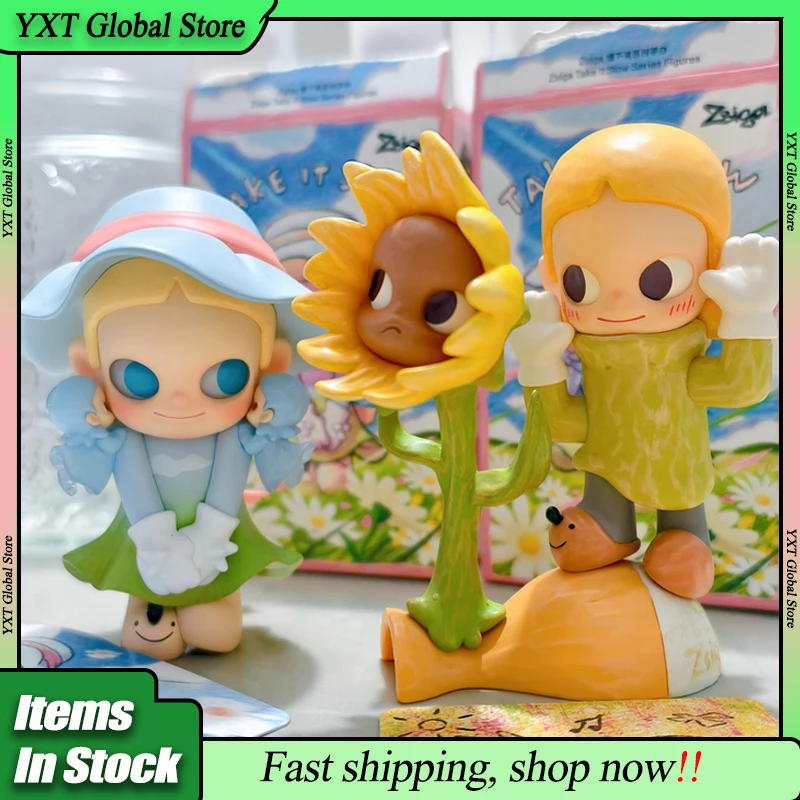 

Popmart Zsiga Take It Slow Series слепая коробка модная модель игрушки модная игра коллекционный гаражный комплект украшение для рабочего стола подарок на день рождения девушке