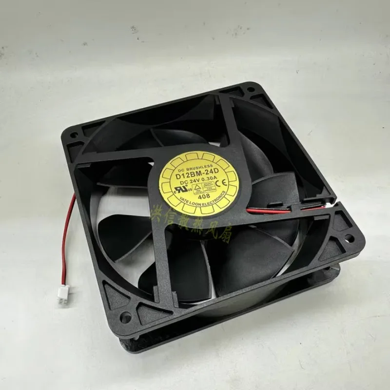 

YATE LOON D12BM-24D DC 24V 0.30A 120x120x38mm 2-Wire Cooling Fan