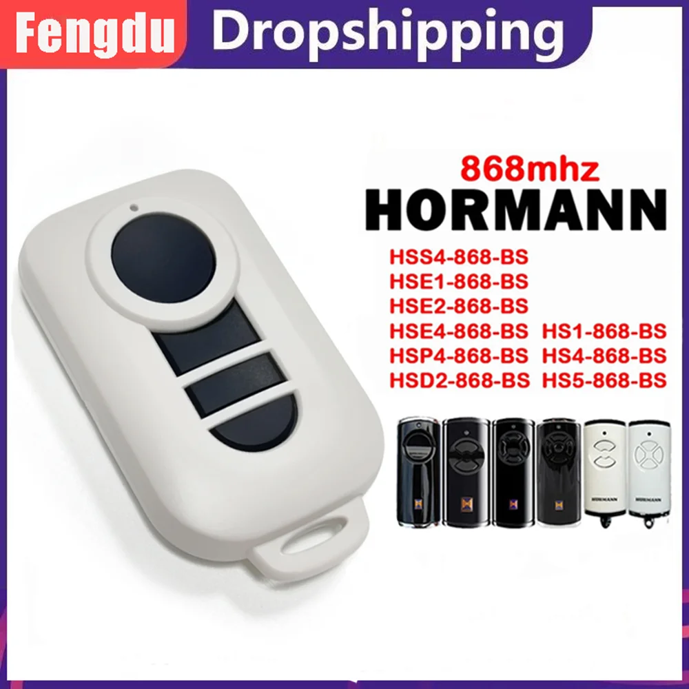 HORMANN BS Bisecur HSE2 HSE4 HS4 HS5 HSD2 HSS4 HSP4 HS1 HSE1 868.35MHZ Hormann 868MHZ BS Garage Door Remote Control Gate Opener