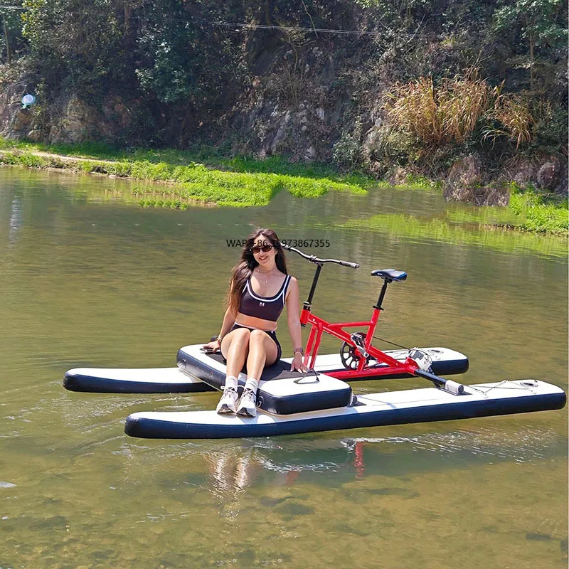 

Single Inflatable Pedal Water Floating Sea Bike Bicycle for Water Entertainment