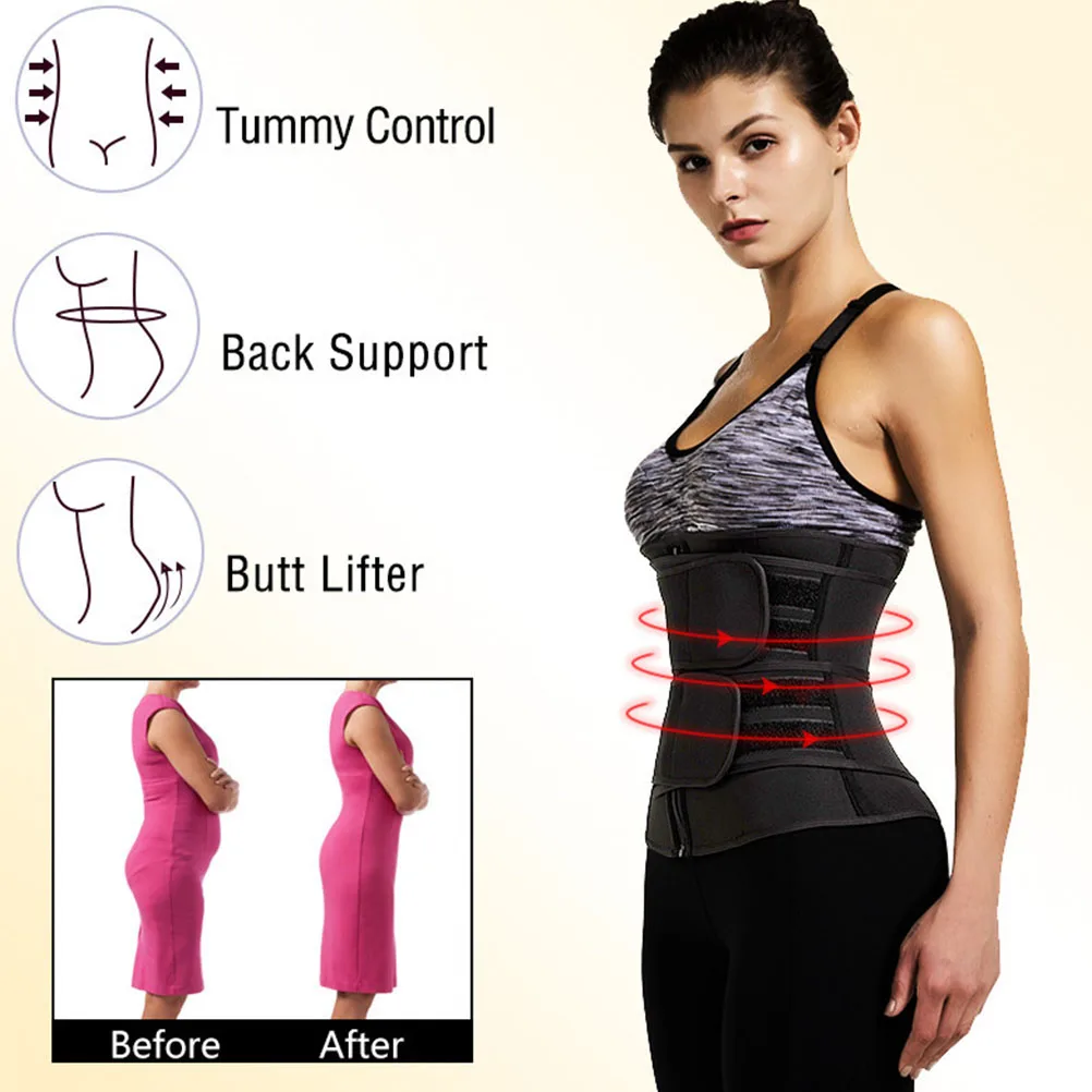 

Double Belt Waist Trainer Women Shaper Comfortable Xl Size Elegant Shapewear Breathable Elastic