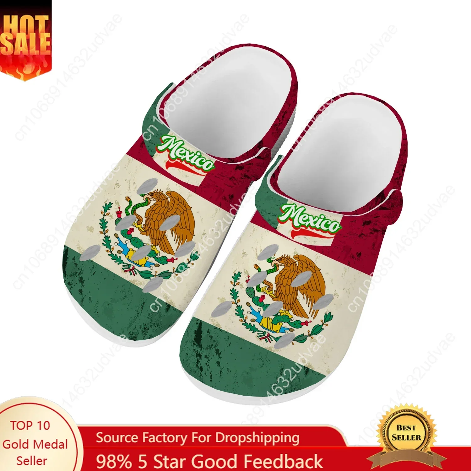 

Mexico Flat Water Shoes Men Women Teenager Comfortable Fashion Home Garden Clogs Custom Sandals Beach Breathable Hole Slippers