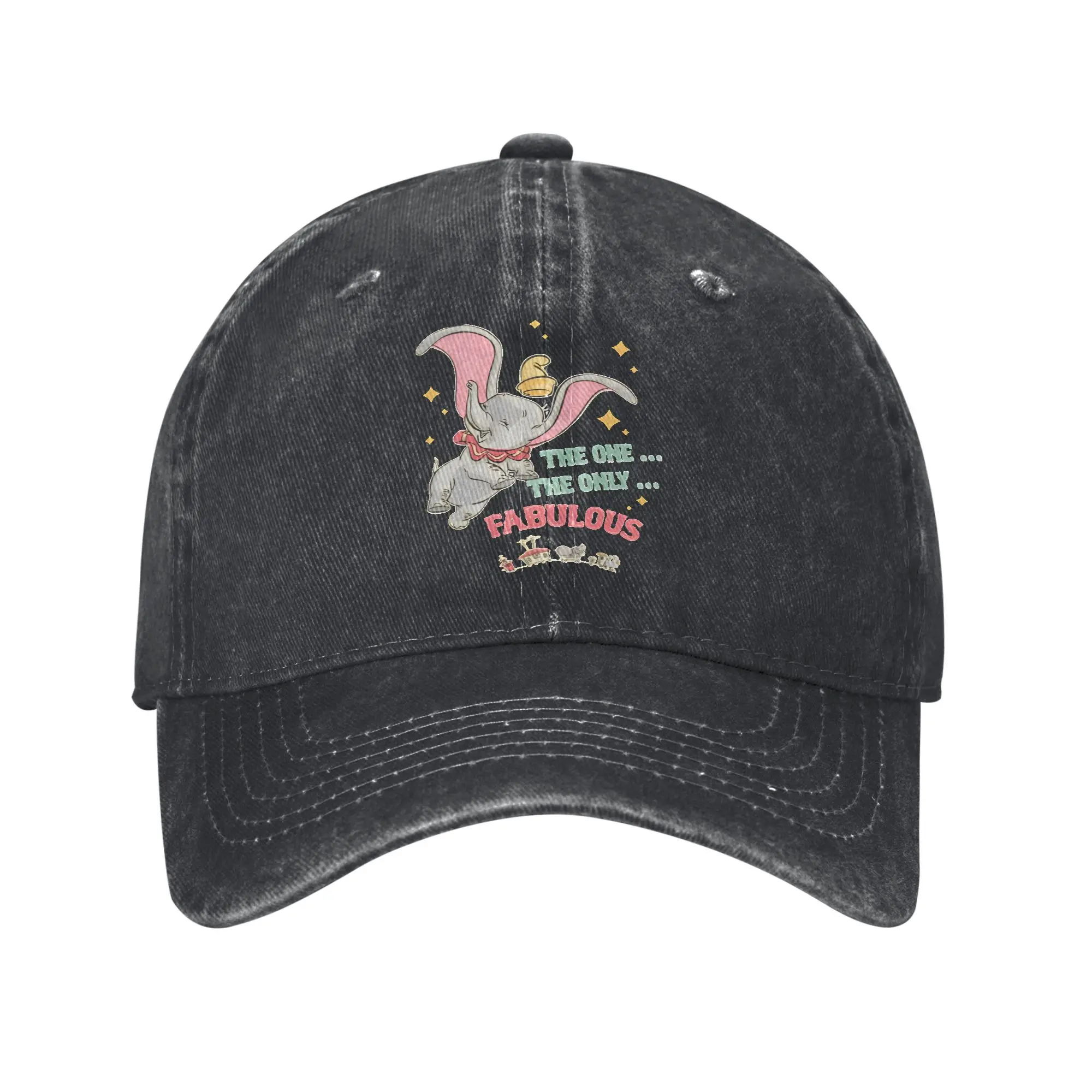 

Dumbo Baby Elephant Fabulous Men Women Baseball Caps The One The Only Distressed Denim Hat Vintage Outdoor Adjustable Snapback