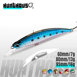 Hunthouse Spearfead Ryuki Minnow Lure 60mm/7g 80mm/13g 95mm/16g Wobbler Sinking Long Casting Trou Perch Bass Fishing Hard Bait