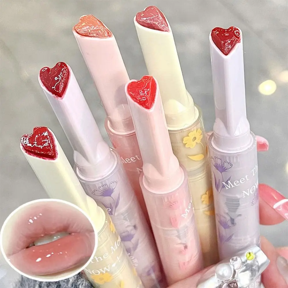 Florette Clear Jules Glaze Flower Jelly Mirror Lipstick, Waterproof, Non-stick Cup, Transparent, Korea Makeup, Wholesale