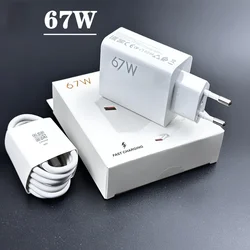Xiaomi 67W Fast Charger For Mi 13 12 11 Ultra 12T Pro Fast Charging USB Type C Cable Redmi Note 12 11 Quick Charge