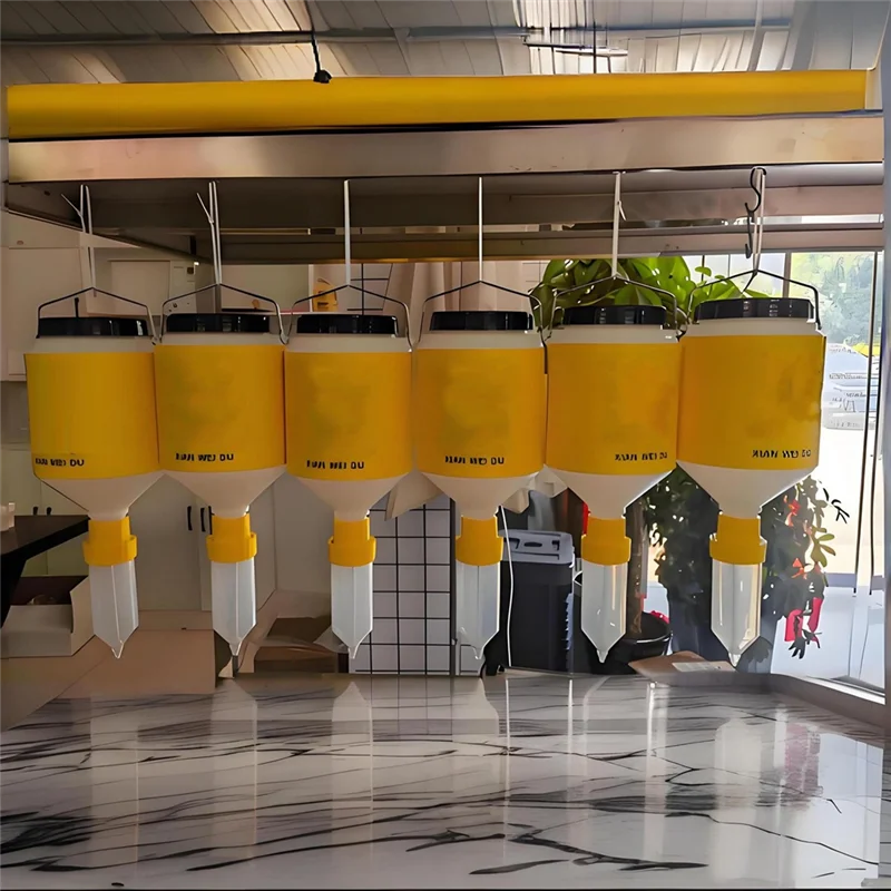 FZFZ 5L 絞り出しボトル 吊り下げ式ソースディスペンサー 大口径ソースボトル ソース絞り出しボトル 吊り下げ式ソースディスペンサー