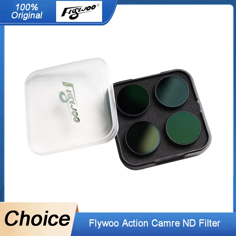 

Flywoo Action Camera ND Filter Set - Fit GP9/GP10/GP11/GP12/SMO/Naked Gopro 6/7 HD Optical Glass Reduce Overexposure for FPV Dro
