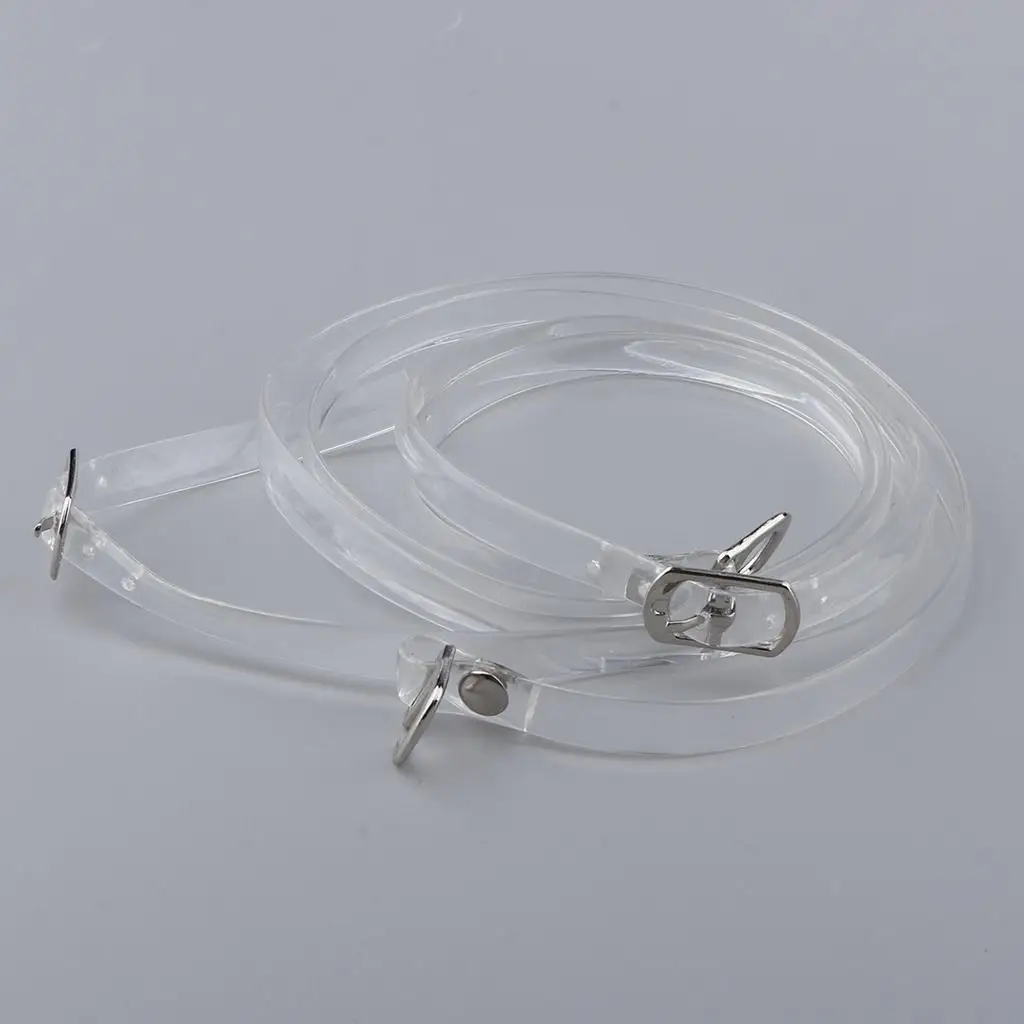 Invisible Clear Shoe Straps with Buckle Adjustable Non-slip Shoelace Women’s Heel Band Accessory for Shoe Care and DIY Repair