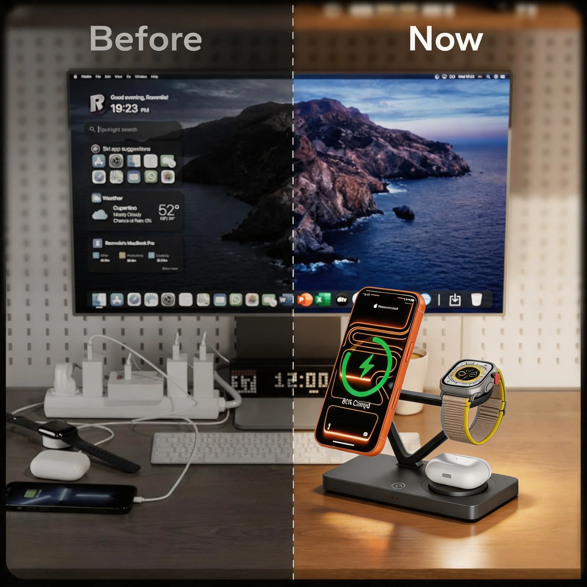 TIMESS 3'ü 1 Arada Kablosuz Şa - Iwatch Smartwatch incelemesi ve fiyatı
