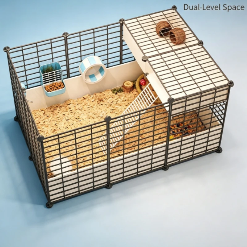 Fence free assembly, living room assembly cage free nesting, feeding place, easy to carry, multi-scene application