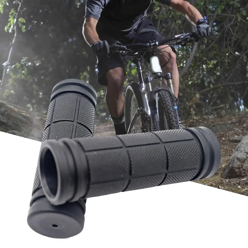 

New Bike Handlebar Sleeves Shock Absorption Anti-slip Rubber Bicycle Cycling Handle Bar Grips Replacement Parts