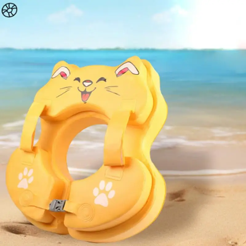 Toddler Swim Rings Non-inflatable PVC Kid Pool Float Swimming Practice Assistive Tools Outdoor Water Toy For Backyards Rivers