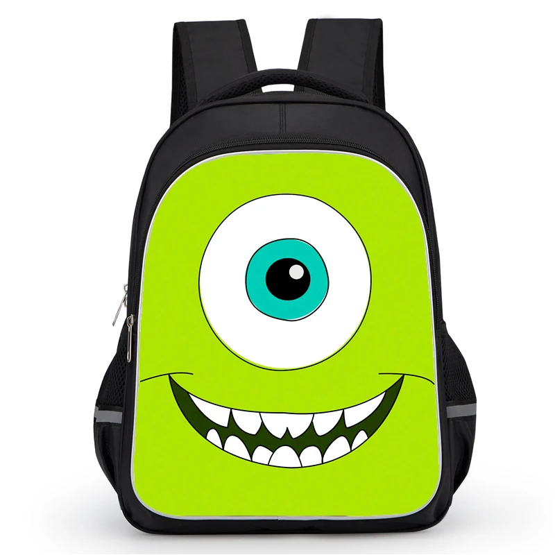 

School Backpack with Double Zipper Pocket,Cartoon Monsters, Inc. School Bags for Boys Girls,Durable 16-in Child Bags for Pupil