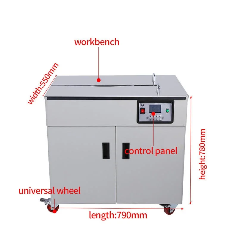 High Table Micro-Computer Controlled Intelligent PP Belt Bundling Machine Box Carton Strapping Machine Carton Wrapping Machine