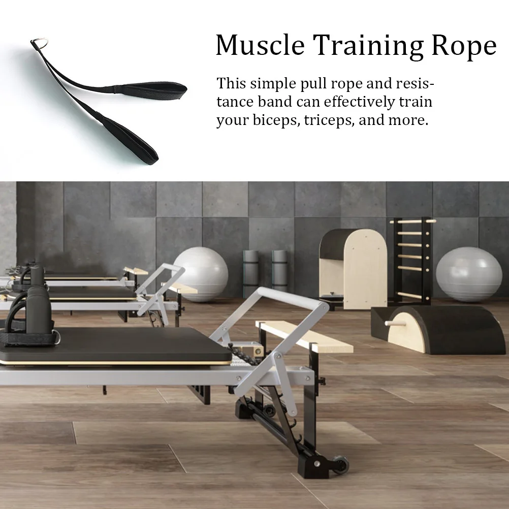 

Black Fitness Pull Cord High-Grade Lightweight Workout Rope For Arms Strength Training Biceps Tricep Muscle Builder Nylon