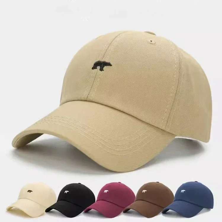 2024 Cartoon Polar Bear Outdoor Baseball Cap Men Women Soft Cotton Hip Hop Snapback Caps Unisex Sports Dad Trucker Sun Visor Hat