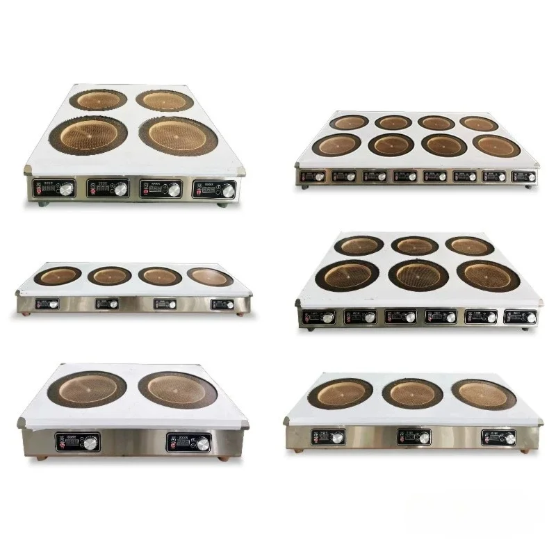 Cooking Glass Ceramic Panel Kitchen Electric Ceramic Hob Restaurant Hotel Infrared Multi-head Induction Cooker