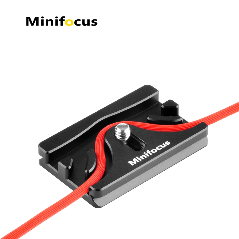 Camera Tether Cable Clamp Block Curve Tether with Arca Quick Release Plate Protector Tools for Camera SLR DSLR Tripod Ball Head