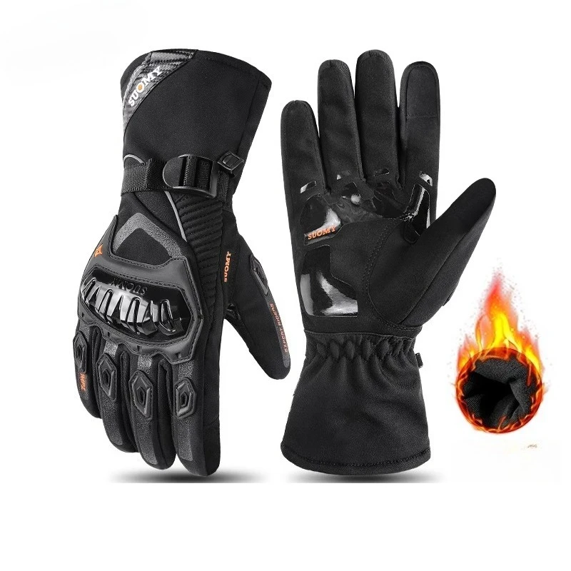 Winter Waterproof Warm Motorcycle Gloves for Cycling/Off-road Racing/Bicycle Riding Guantes Moto Gloves , Touchscreen Compatible
