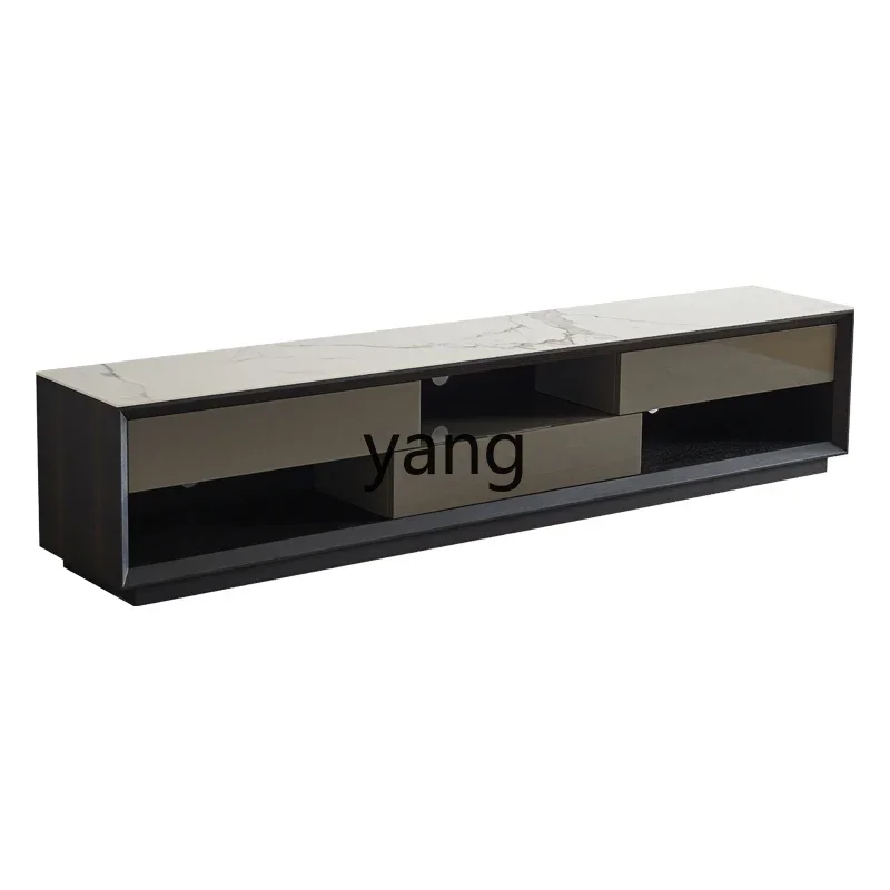

MM rock slab coffee table TV cabinet combination modern simple light luxury marble TV cabinet