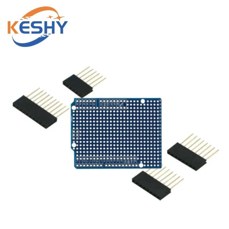 Prototype PCB Expansion Board For Arduino ATMEGA328P UNO R3 Shield FR-4 Fiber PCB Breadboard 2mm 2.54mm Pitch With Pins DIY One