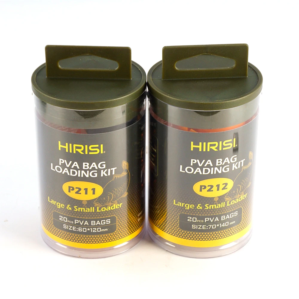 Hirisi Carp Fishing Accessories PVA Bag Loading System Baiting Tool for Solid Bags Fast Melting Mesh