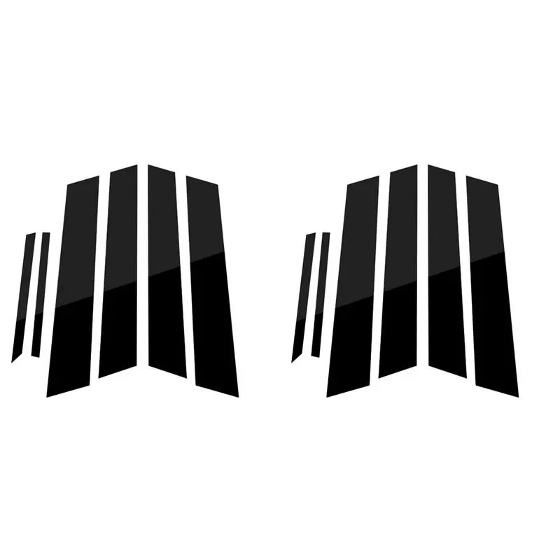 

Rare 12PCS Window Pillar Posts Cover, For Honda Civic 2006-2011 Side Door Panel Trims, Glossy Black