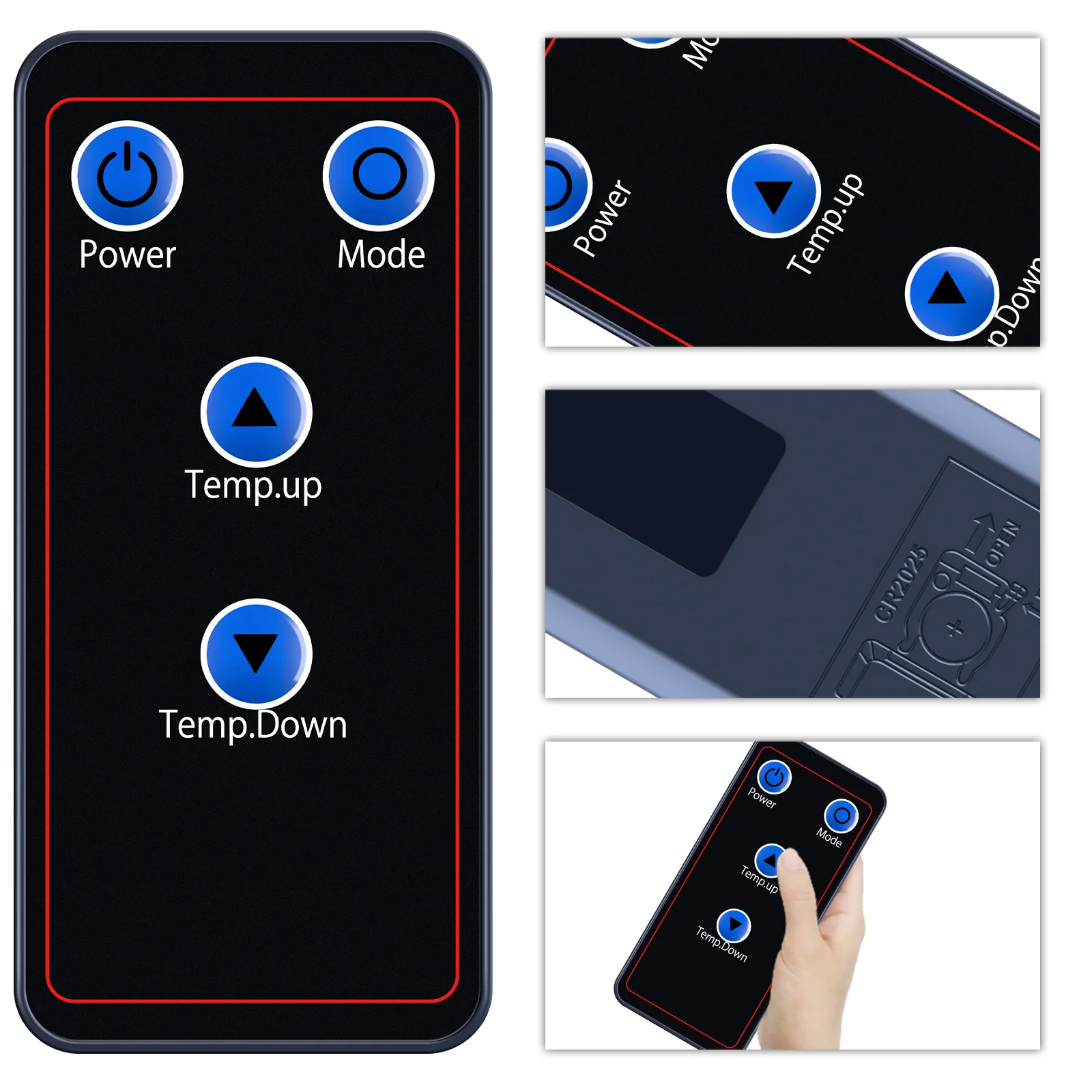 Substitua o controle remoto para EdenPURE Classic plus MINI Heater-A5893 A5854 A5835