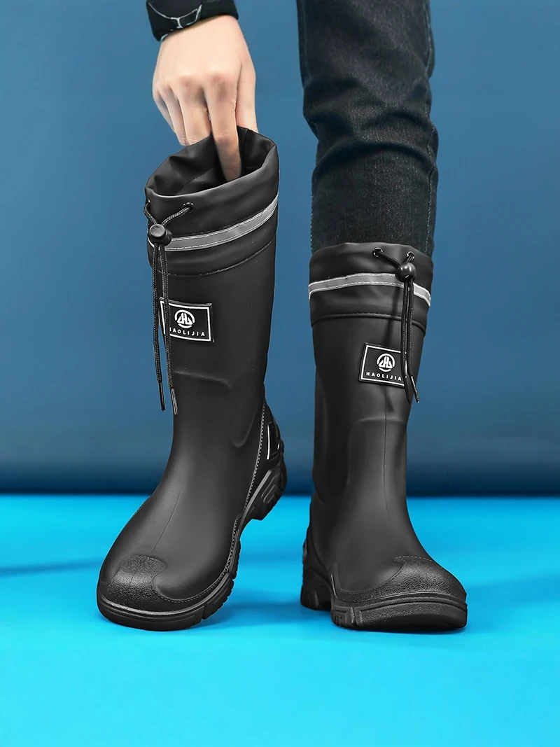 

Men's Rain Boots 2026 New Summer Waterproof Anti-slip Wear-resistant Outdoor Work Fishing Takeout Delivery Special Water Shoes