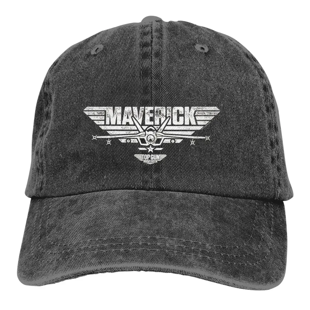 Wielokolorowy kapelusz z daszkiem męska damska czapka kowbojska Top Gun Maverick Centered Jet Logo czapki baseballowe spersonalizowany daszek