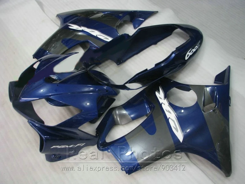 

New 100% fit for Honda injection mold fairings CBR600 F4I 04 05 06 07 blue black fairing kit 2004-2007 CBR600 F4I 09