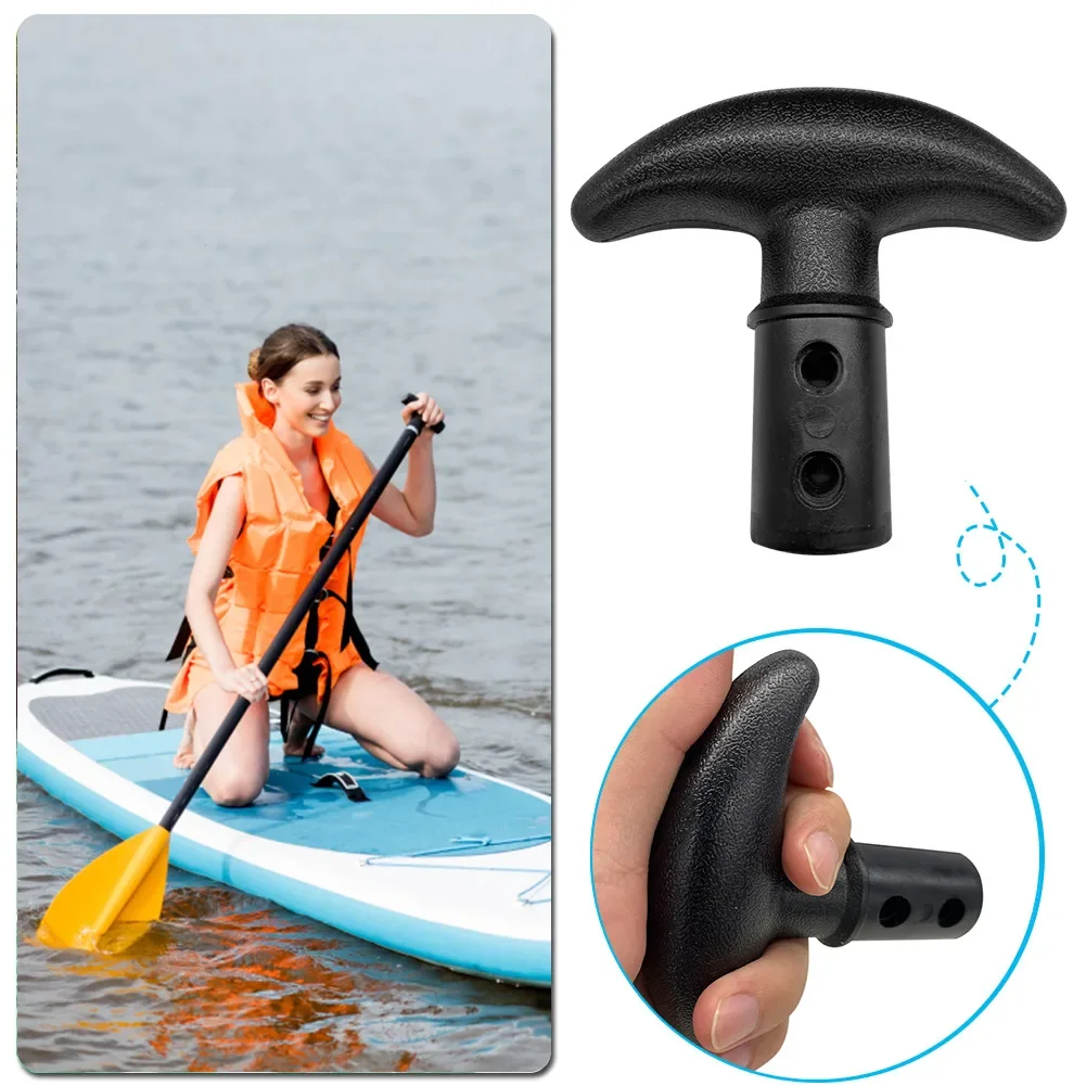 Canoe T Paddle Handle Kayak Surfboard Dinghy Paddle T Shaped Handle End PVC Inflatable Boat Paddle T Shaped Handle