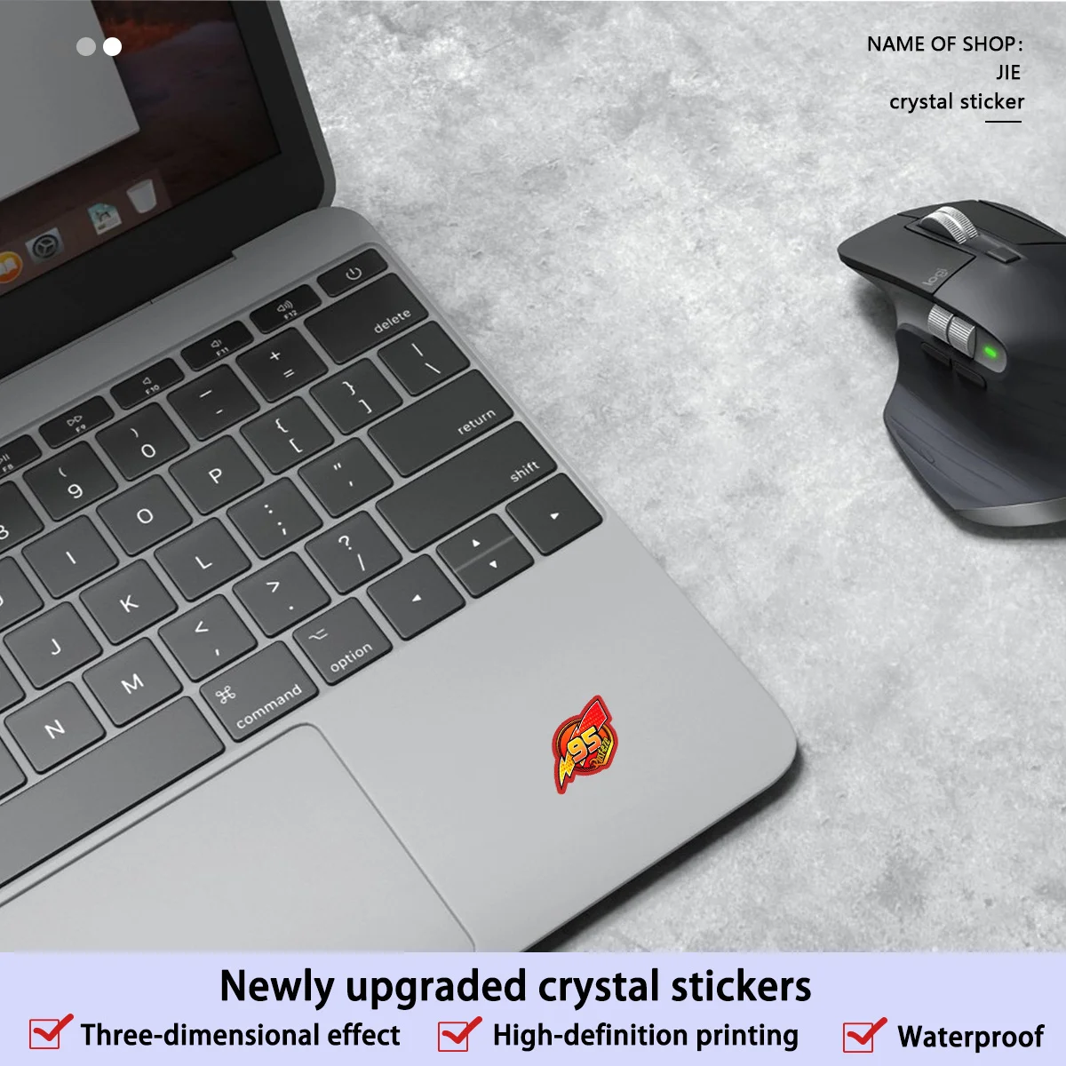 1PC Crystal Self-Adhesive Upgraded Decal (95 Style, HD Printing, Waterproof) for Motorcycle & Vehicle Create Customization