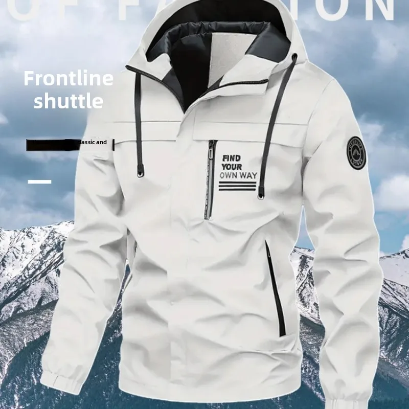 

Solid Versatile Hiking Ventilation Coat Man New Fashion Windproof Coat Leisure Man Spring Autumn Outdoors Motion Jacket Clothing