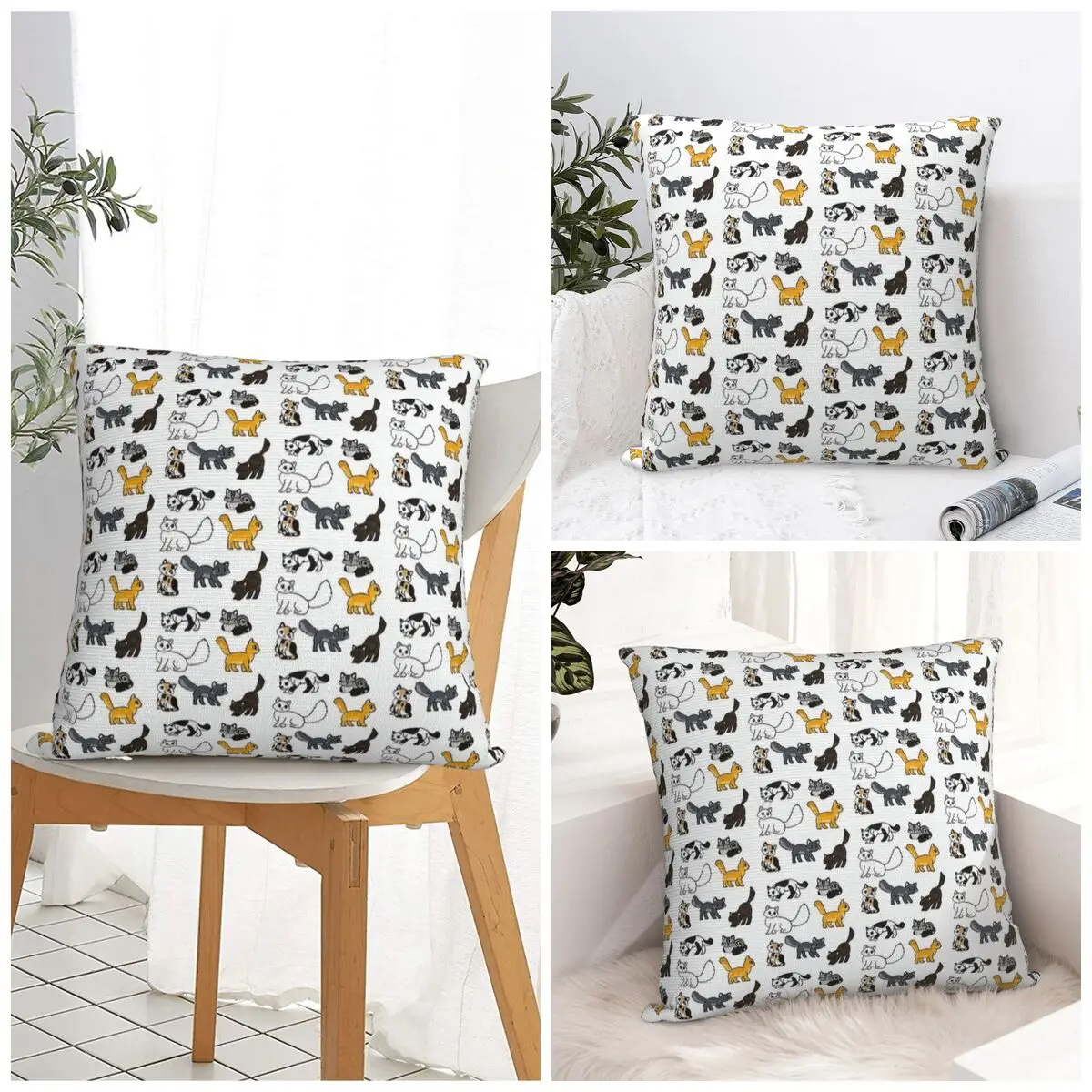 

Retro Animal Print Pillow Cover Soft Pillow Case Cushion Cover Funny Design Pillowcases For Sofa Bedroom Home Decor