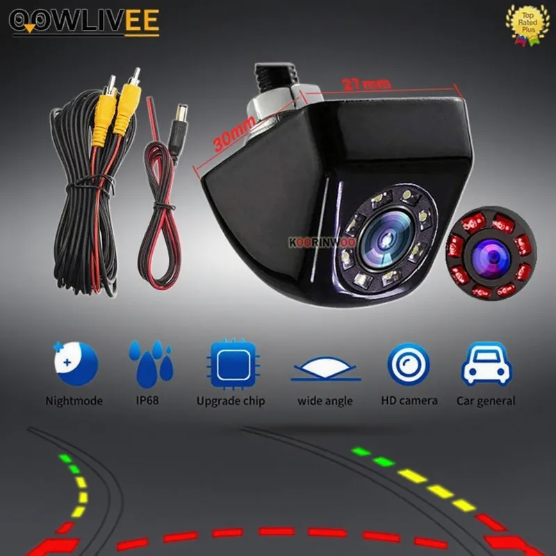 Rear View Camera For Car Automotive Night Vision Reverse Dynamic Moving Guide Tracks Back Up Cam Vehicle Electronic Accessories
