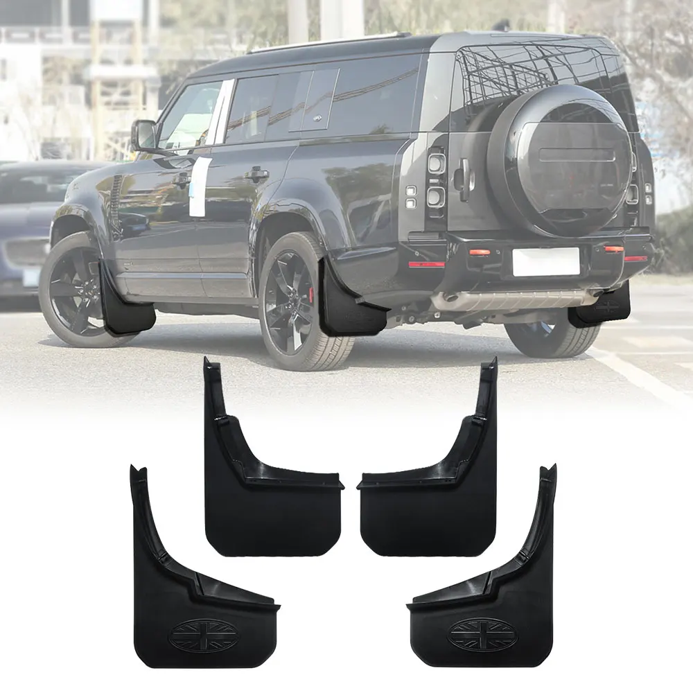 

Car Body Kit Front Rear Wheel Mud Flaps ABS Mudguards For Land Rover New Defender 130 2020 2021 2022 2023